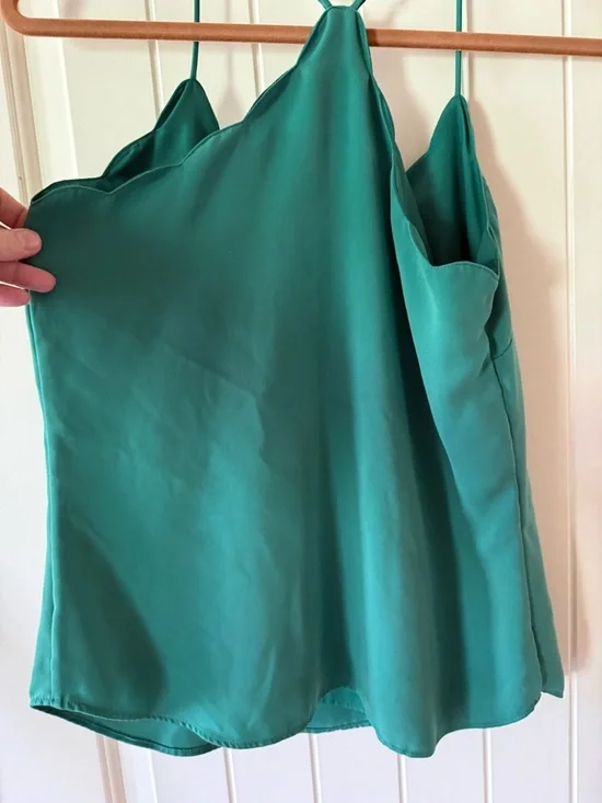 J. Crew Teal Satin Halter Cami - Picture 5 of 6